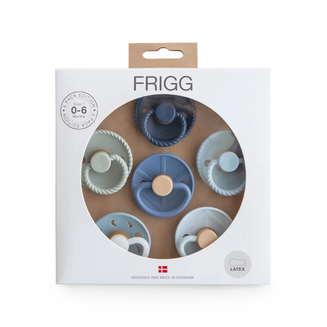 FRIGG Multipack Pacifiers 6-Pack - Endless Sea