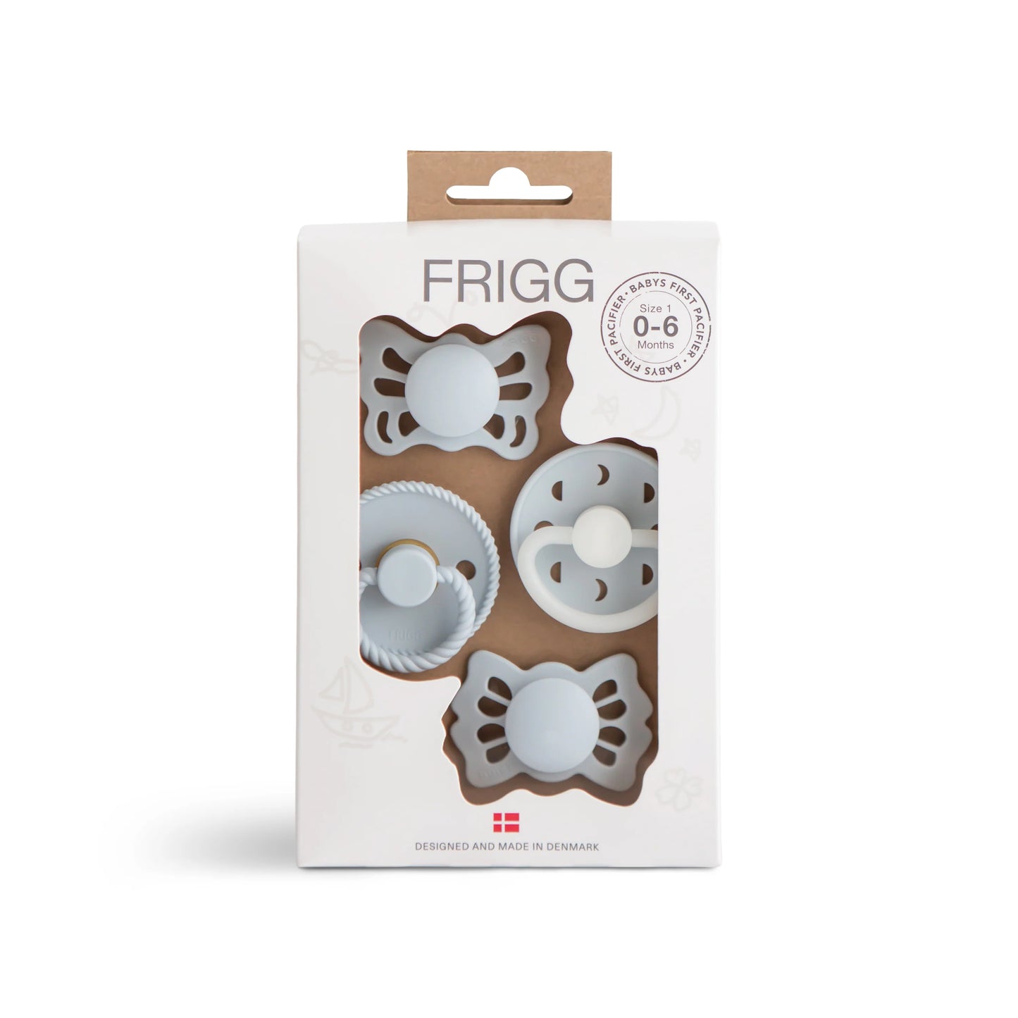 FRIGG baby's First Pacifier Moonlight Sailing (GLOW)