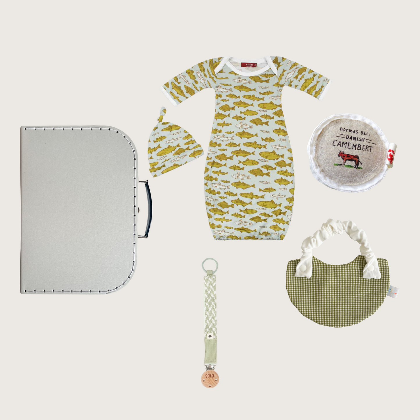 Blue Fish Bamboo Set