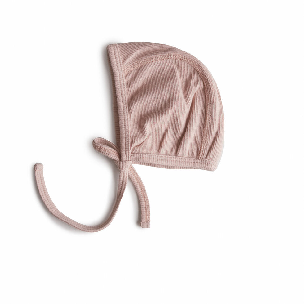 mushie - Ribbed Baby Bonnet