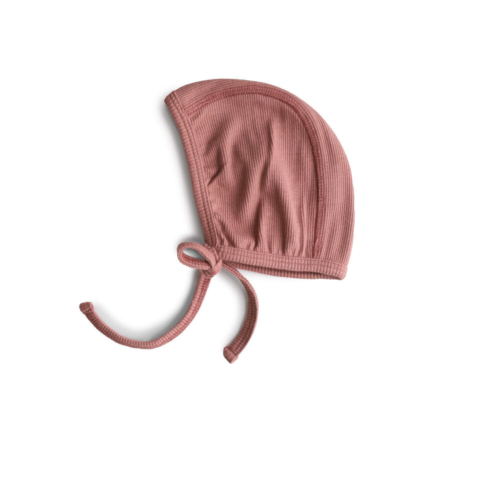 mushie - Ribbed Baby Bonnet