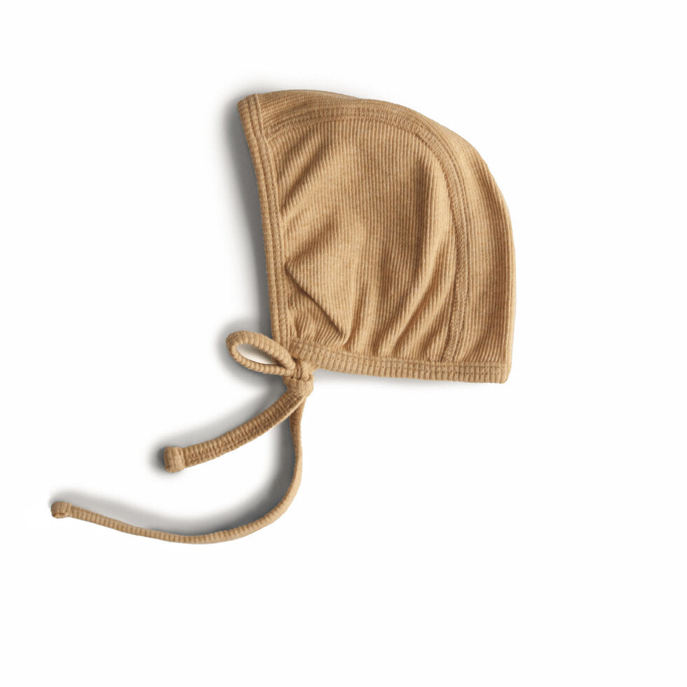 mushie - Ribbed Baby Bonnet