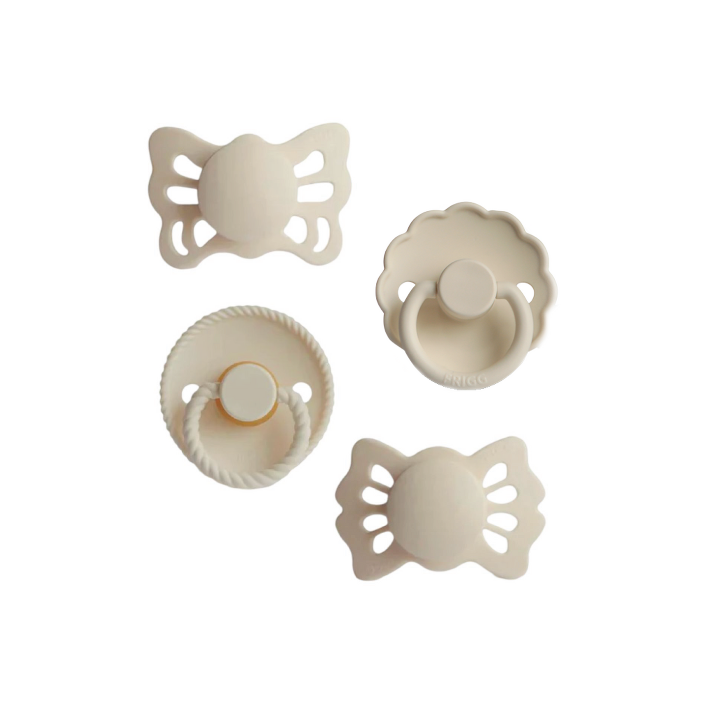 FRIGG baby's First Pacifier Floral Heart