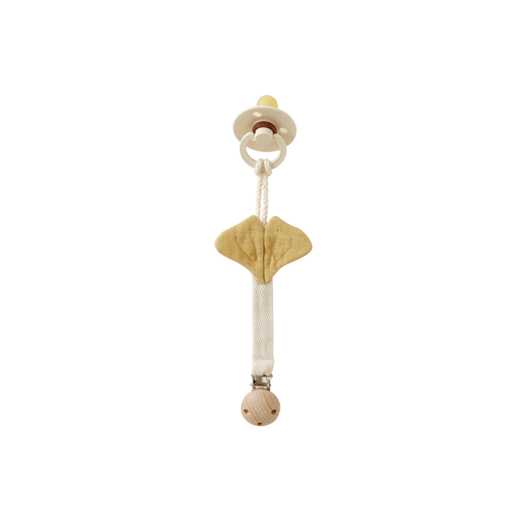 Korean Pacifier Clip - Leaf