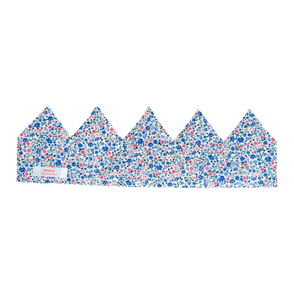 Cotton Crown - White, Blue and Pink Flowers