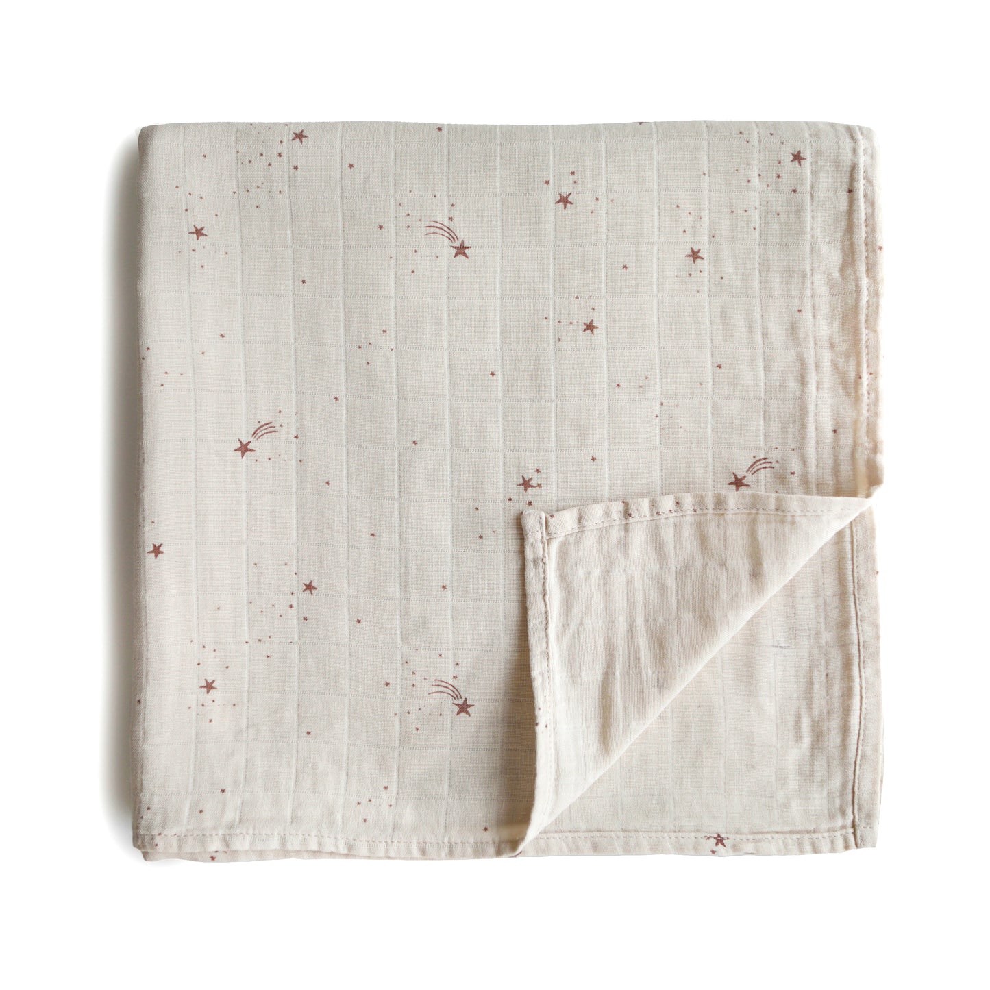 Organic Cotton Muslin Swaddle Blanket - Falling Stars