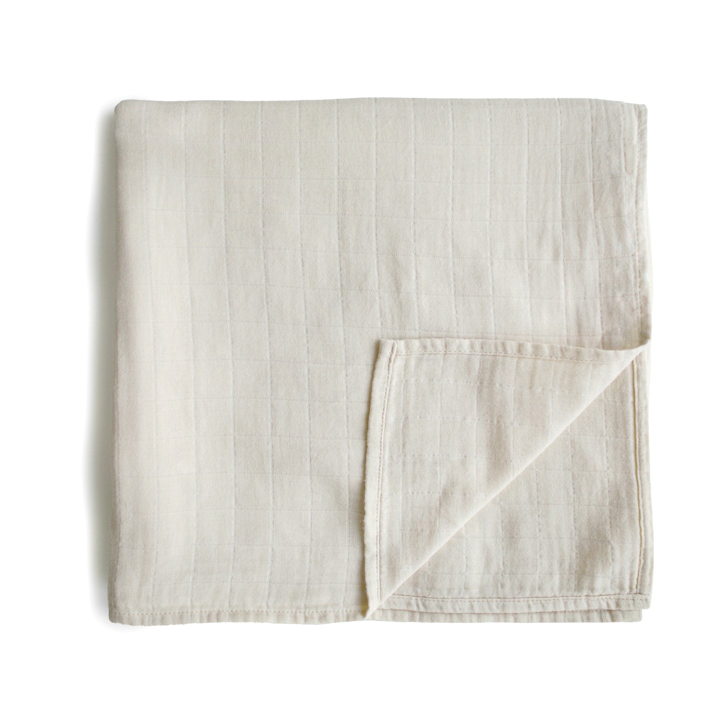 Organic Cotton Muslin Swaddle Blanket - Fog
