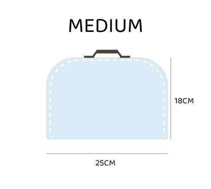 حقيبة هدية وردية كبيرة