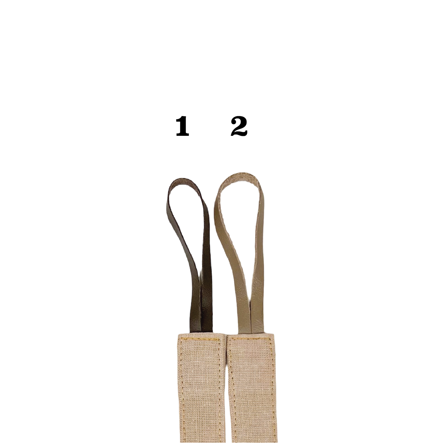 Linen Pacifier Clip - Brown