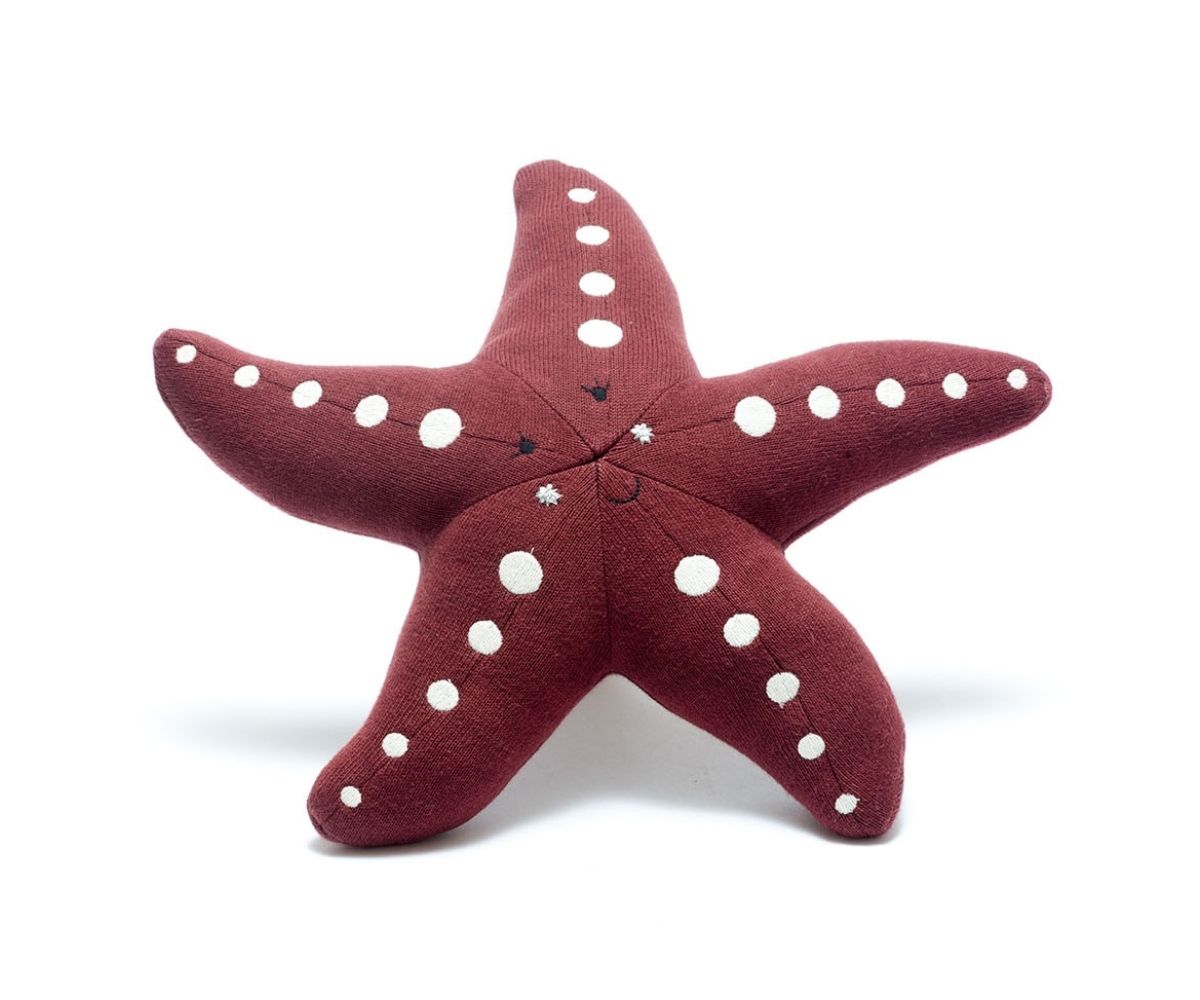 Organic Cotton Scandi starfish - Dark Pink