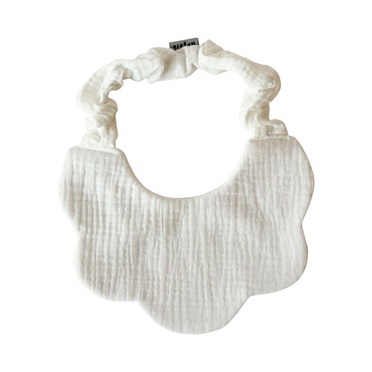 Easy Slip Scalloped Muslin White