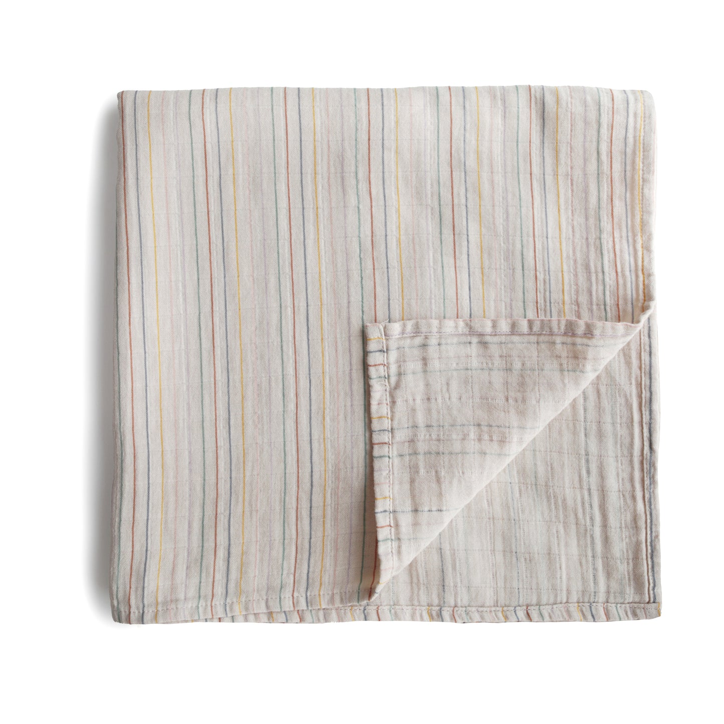 Organic Cotton Muslin Swaddle Blanket - Retro Stripes
