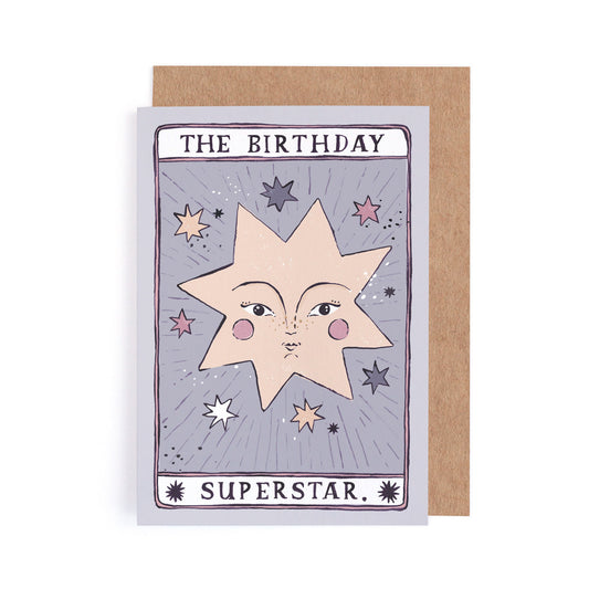 Tarot Superstar Birthday Card