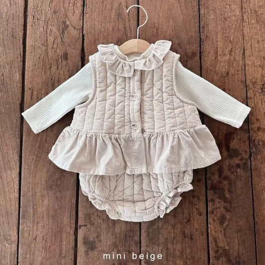 Quilting Frill Vest and  Bloomer