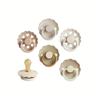 FRIGG Multipack Pacifiers 6-Pack - Cinnamon Charm