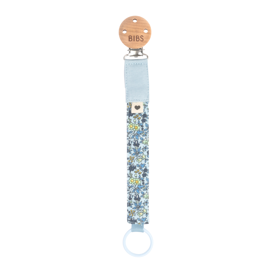Bibs x Liberty Pacifier Clip - Chamomile Lawn Baby Blue