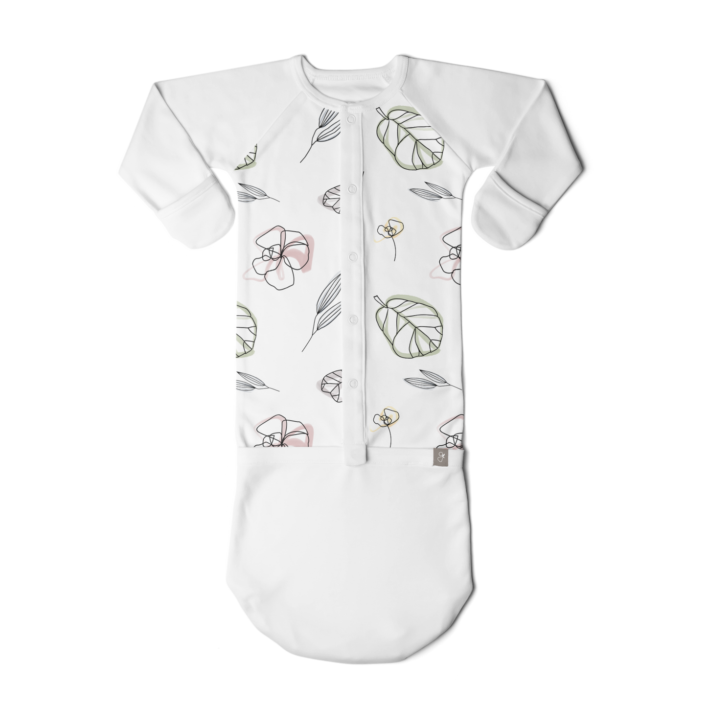Gown - Abstract Floral (3-6 months)