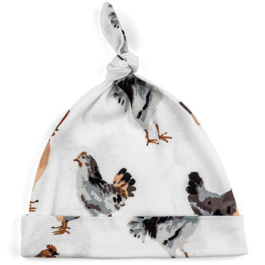 Chicken Organic Cotton Knotted Hat